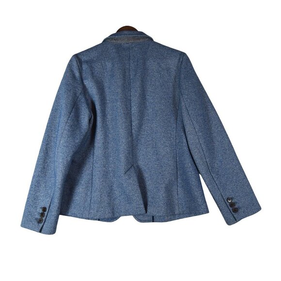 Talbots Blue Wool Blazer Size 16 Preppy Classic Very Great Condition - Picture 5 of 7